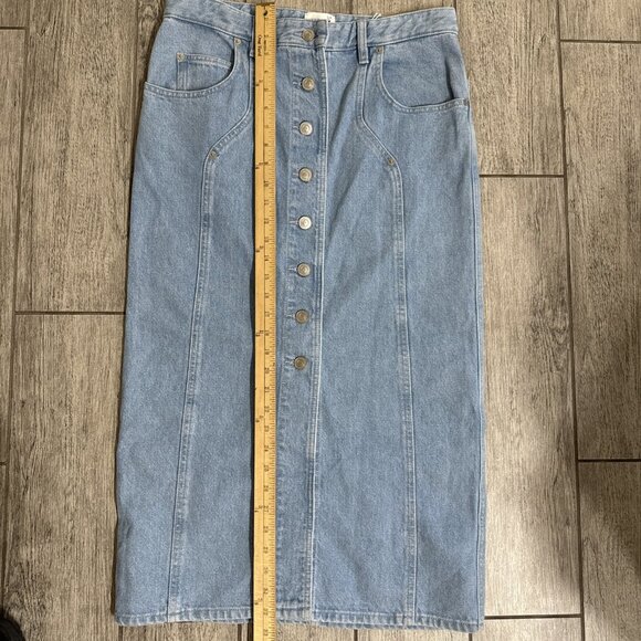 ISABEL MARANT ETOILE  Vandy skirt Front Button Denim 40 - Picture 4 of 16